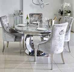 Arianna Round Marble Dining Table