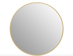 Avento Small Round Iron Wall Mirror