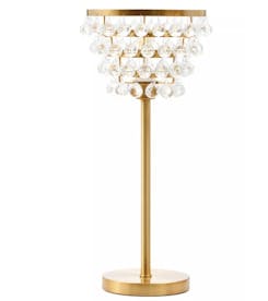 Hutchinson Clear Crystal Gold Table Lamp