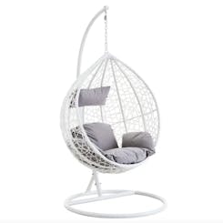Santorini White Hanging Egg Chair