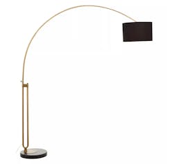 Hubert Antique Brass Floor Lamp