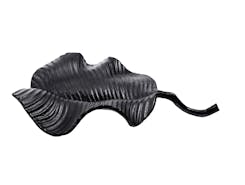 Prato Wavy Black Leaf Dish