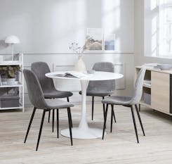 Heyden White Round Dining Table