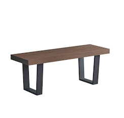 Dannis Dining Bench with Walnut Effect