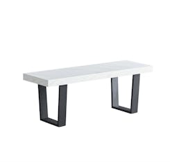 Dannis Dining Bench with Marble Effect