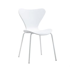 Modern Stackable Dining Chair White x 2