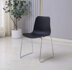 Set of 4 Black Stackable Alex Chairs