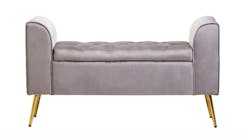 Loretta Mink Velvet Storage Bench