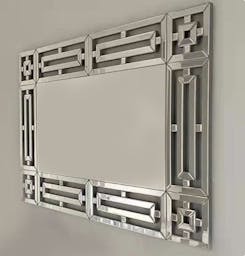 Geometric Border Wall Mirror