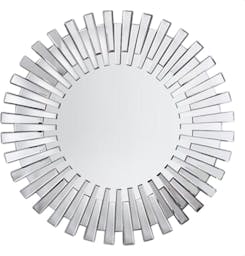 Large Round Sun Wall Mirror