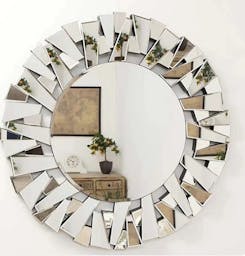 Mosaic Round Wall Mirror