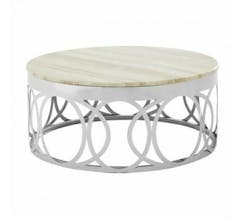 Yasmin White Marble Coffee Table