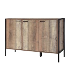 LPD Hoxton 3 Door Sideboard, Oak Effect