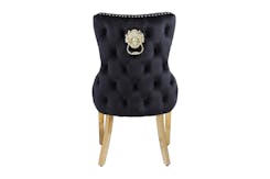 Victoria Velvet Dining Chair with Gold Legs