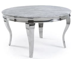 Louis Round Cream Marble Dining Table